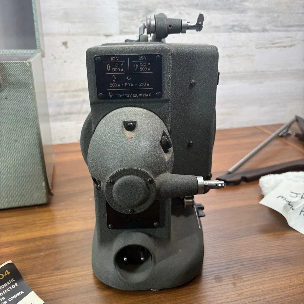 Vintage Bolex Paillard M8 8mm Film Projector  Original Case & Reel – Works 1950s